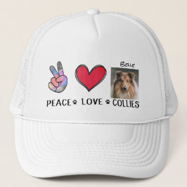 Sombrero de camioneros de borde de perro