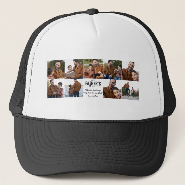 Sombrero de camioneros de fotos del Día del Padre  (Anverso)