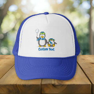 Sombrero de camioneros de pingüinos de nieve