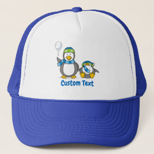Sombrero de camioneros de pingüinos de nieve