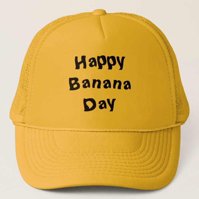 Sombrero de camioneros del Día del Banano Feliz (Anverso)