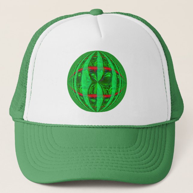 Sombrero de camioneros Orb Green Round (Anverso)