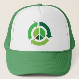 Sombrero de camioneros VERDE Y PAZ