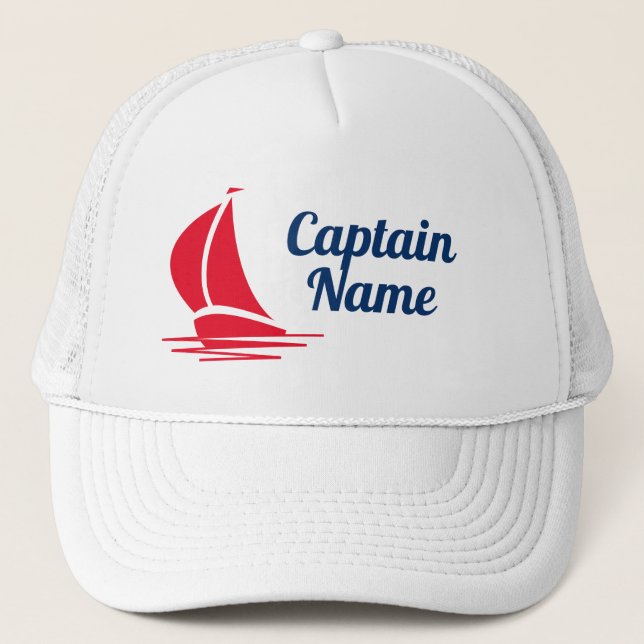 sombrero de capitán de barco personalizado para ma (Anverso)