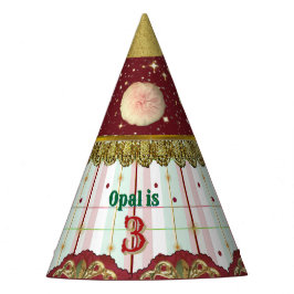 Sombrero de Carnaval de Circo Retro - Puff Rosa