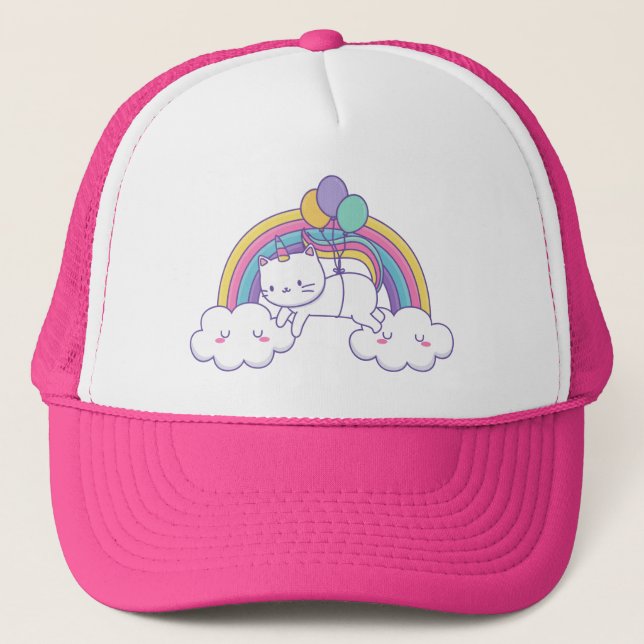 Sombrero de Caticorn Meowgic Rainbow (Anverso)