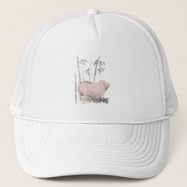Sombrero de Cerdo y Camión de Bambú de dibujo orig (Anverso)