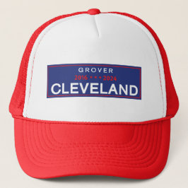 Sombrero de Cleveland Trucker Grover - rectángulo