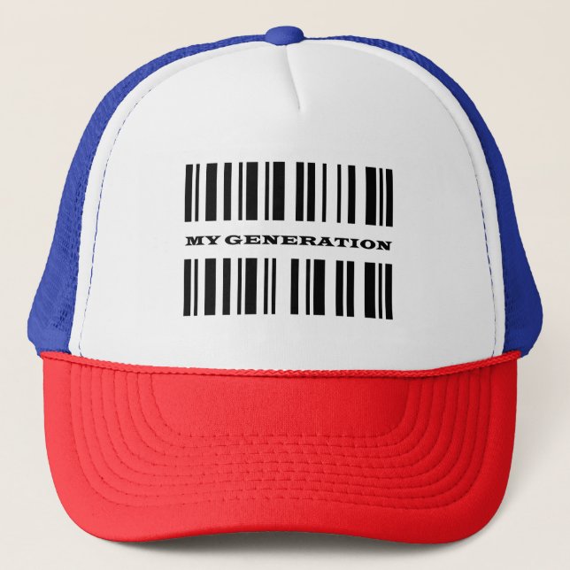 Sombrero de código de barras Boomer (Anverso)