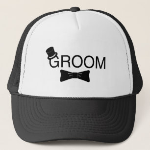 Sombrero de copa Bowtie del novio