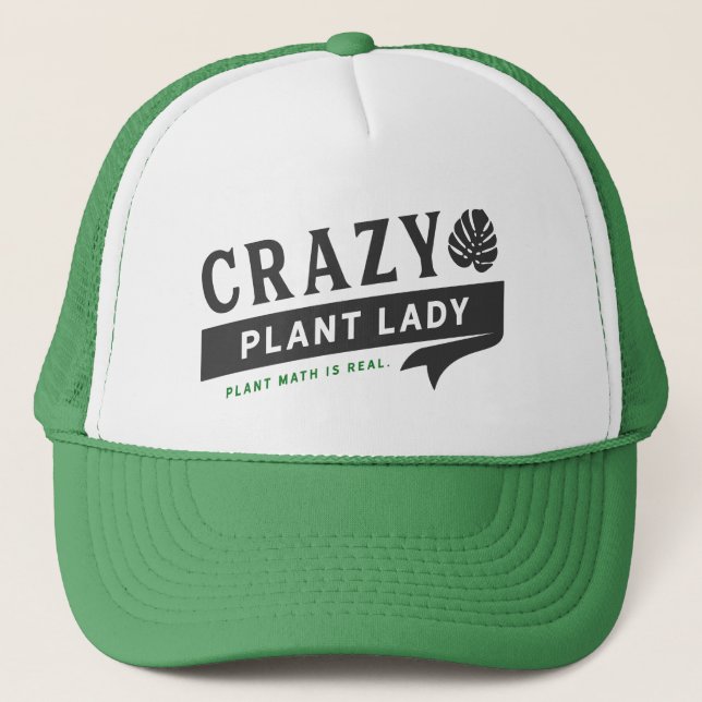 Sombrero de Crazy Plant Lady Trucker (Anverso)