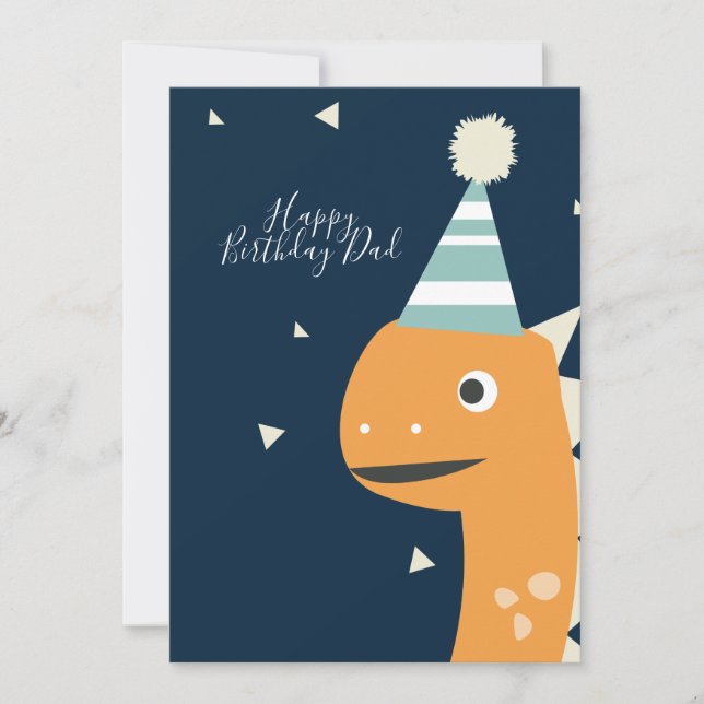 Sombrero de Cumpleaños de Dinosaurio Lindo Confeti (Anverso)