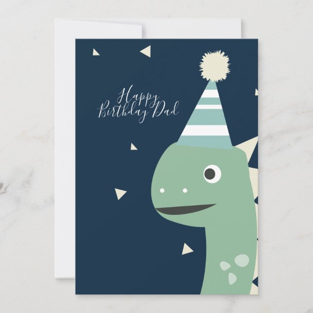 Sombrero de cumpleaños de dinosaurio lindo Confeti (Anverso)