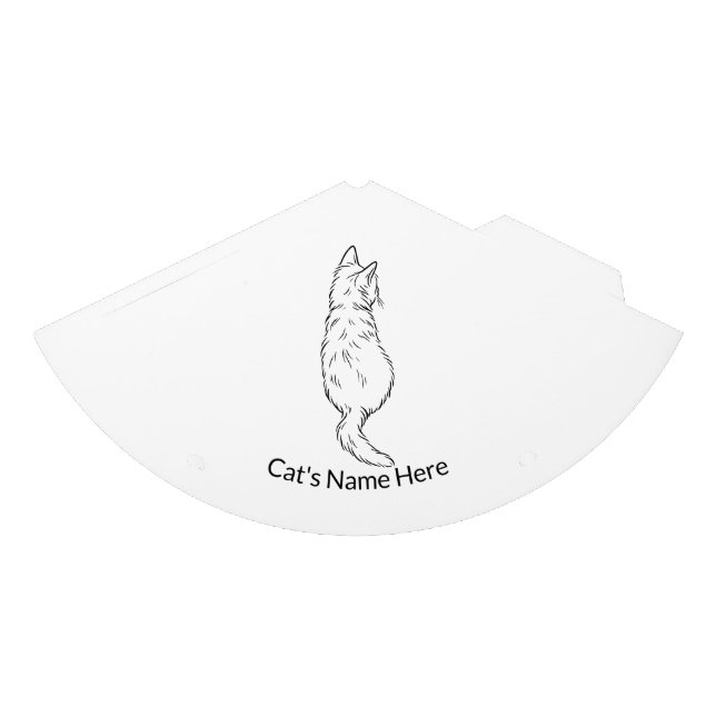 Sombrero de Cumpleaños de Gato con Nombre Personal (Anverso)