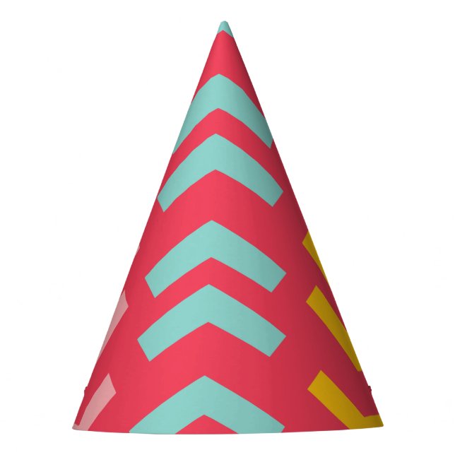 Sombrero de Cumpleaños de Niña con Flechas Negras  (Anverso)