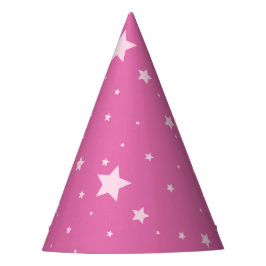 Sombrero de cumpleaños de niña estrellas hada rosa