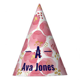 Sombrero de cumpleaños personalizado de acuarela