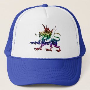 Sombrero de dragón metálico tribal