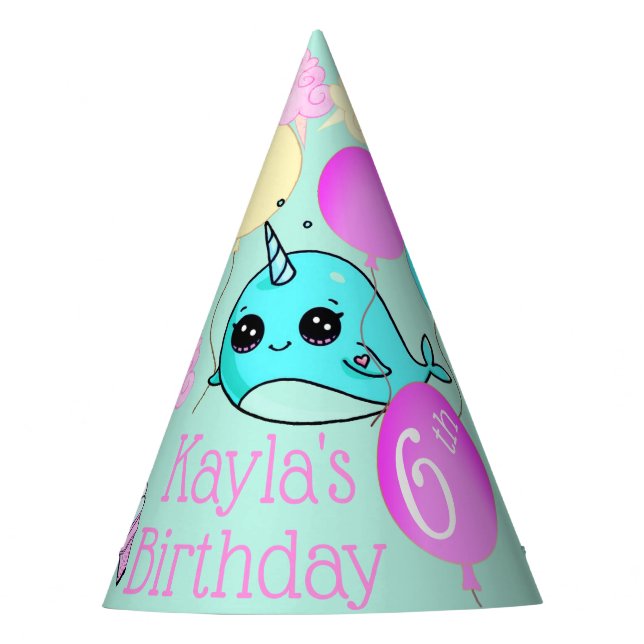 Sombrero de Favor de Fiesta de Cumpleaños de Narva (Anverso)