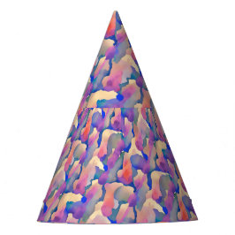 Sombrero de fiesta con patrón de acuarela