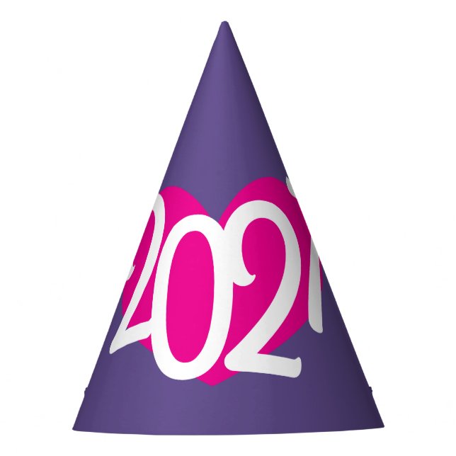 sombrero de fiesta de año nuevo ultra violeta amor (Anverso)