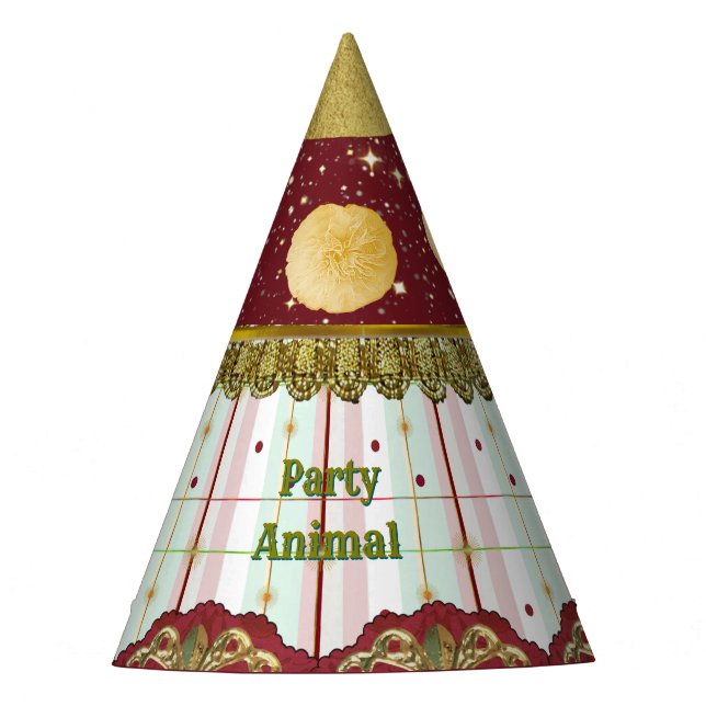 Sombrero de Fiesta de Carnaval del Circo Retro - B (Anverso)