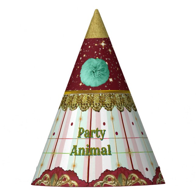 Sombrero de Fiesta de Carnaval del Circo Retro - B (Anverso)