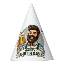 Sombrero de fiesta de cerveza de cumpleaños para h