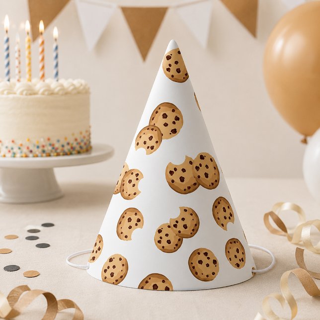 Sombrero de fiesta de cumpleaños de leche y gallet (Cookie-themed party hat
)