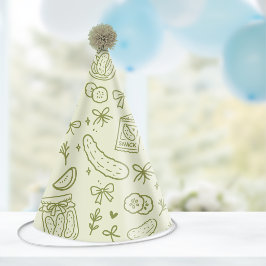 Sombrero de fiesta de cumpleaños de pepino en vina