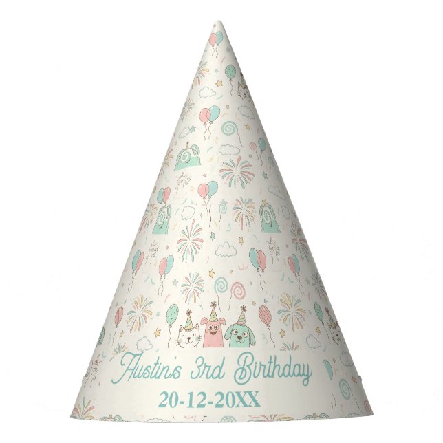 Sombrero de fiesta de cumpleaños dulce y divertido (Anverso)