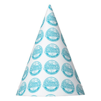 Sombrero de fiesta de papel azul del aniversario s