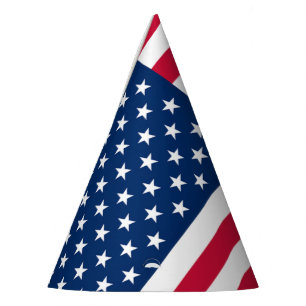 Sombrero de fiesta de papel de bandera americana P