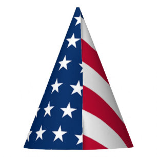 Sombrero de fiesta de papel de bandera americana p