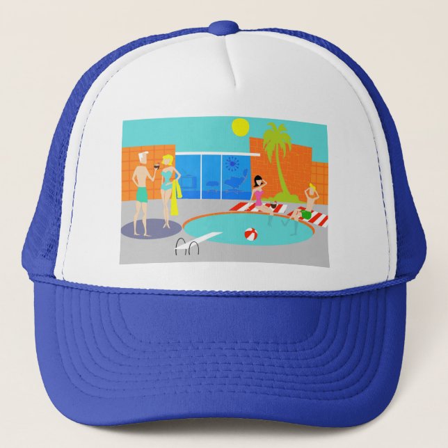 Sombrero de Fiesta Retro Pool (Anverso)