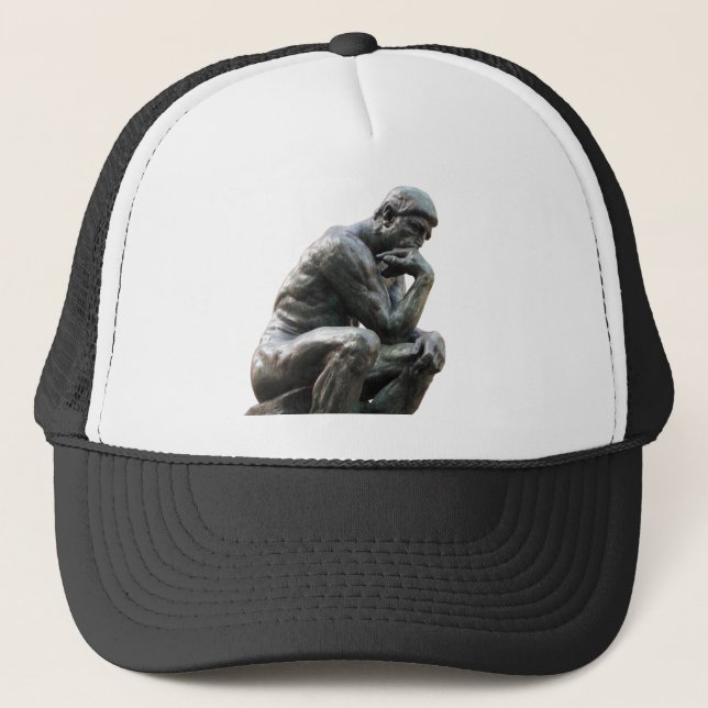 Sombrero de gorra de pensar - pensador de Rodin (Anverso)