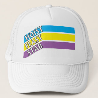 Sombrero de HFS azul, amarillo, púrpura