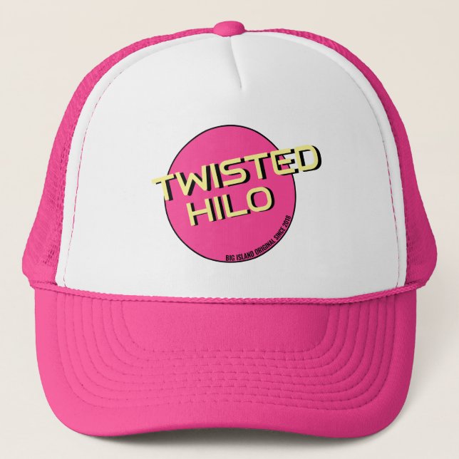 SOMBRERO DE HILO PINK TRUCKER (Anverso)
