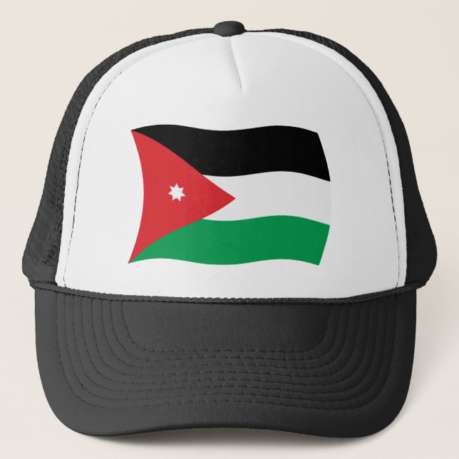 Sombrero de la bandera de Jordania (Anverso)