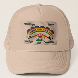 Sombrero de la bandera de los sioux del río Cheyen