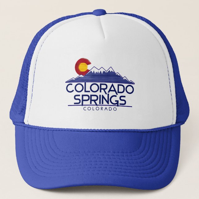 sombrero de madera de montañas de Colorado Springs (Anverso)