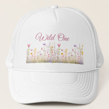Sombrero de mujer Wild One, jardín de flores silve