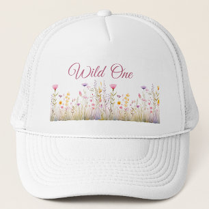Sombrero de mujer Wild One, jardín de flores silve