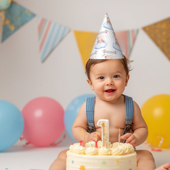Sombrero de papel para cumpleaños de osito de pelu (Subido por el creador)