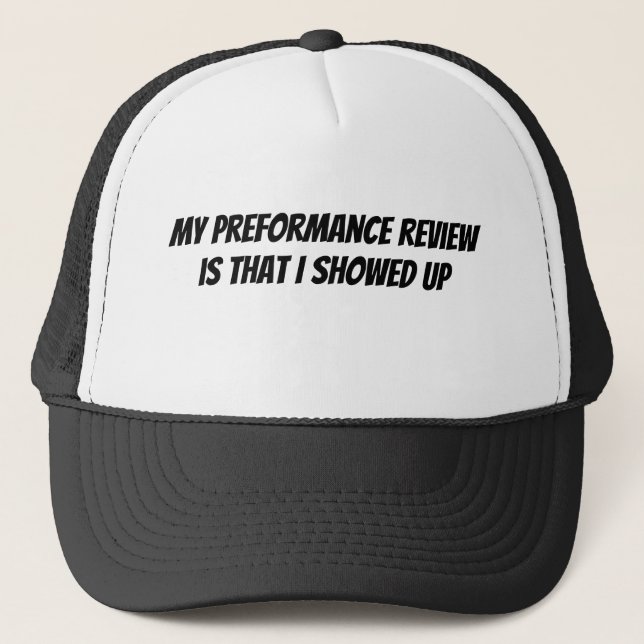 sombrero de revisión de desempeño (Anverso)
