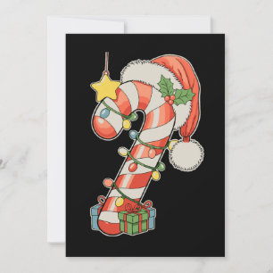 Sombrero de Santa Caña de Caramelo de Navidad Temp