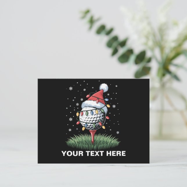 Sombrero de Santa de árbol de Navidad con pelota d (Anverso de pie)