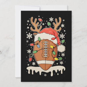 Sombrero de Santa Fútbol Navidad Luces de Reno Xma