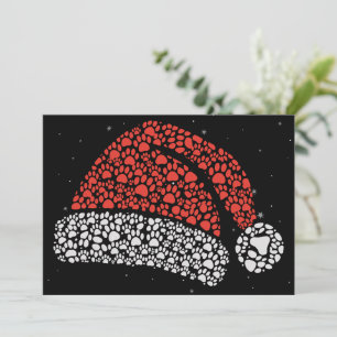 Sombrero de Santa Huella de Garra Navidad Amante d