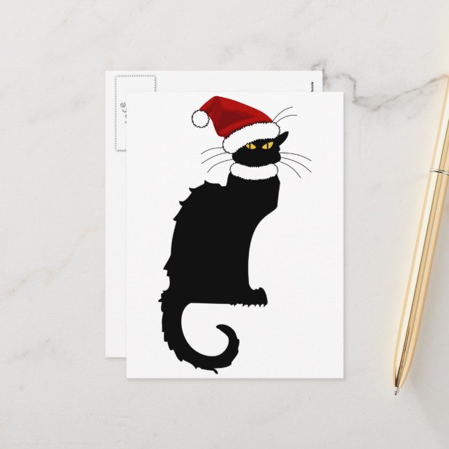 Sombrero de Santa Le Chat Noir Navidad (Anverso/Reverso In Situ)